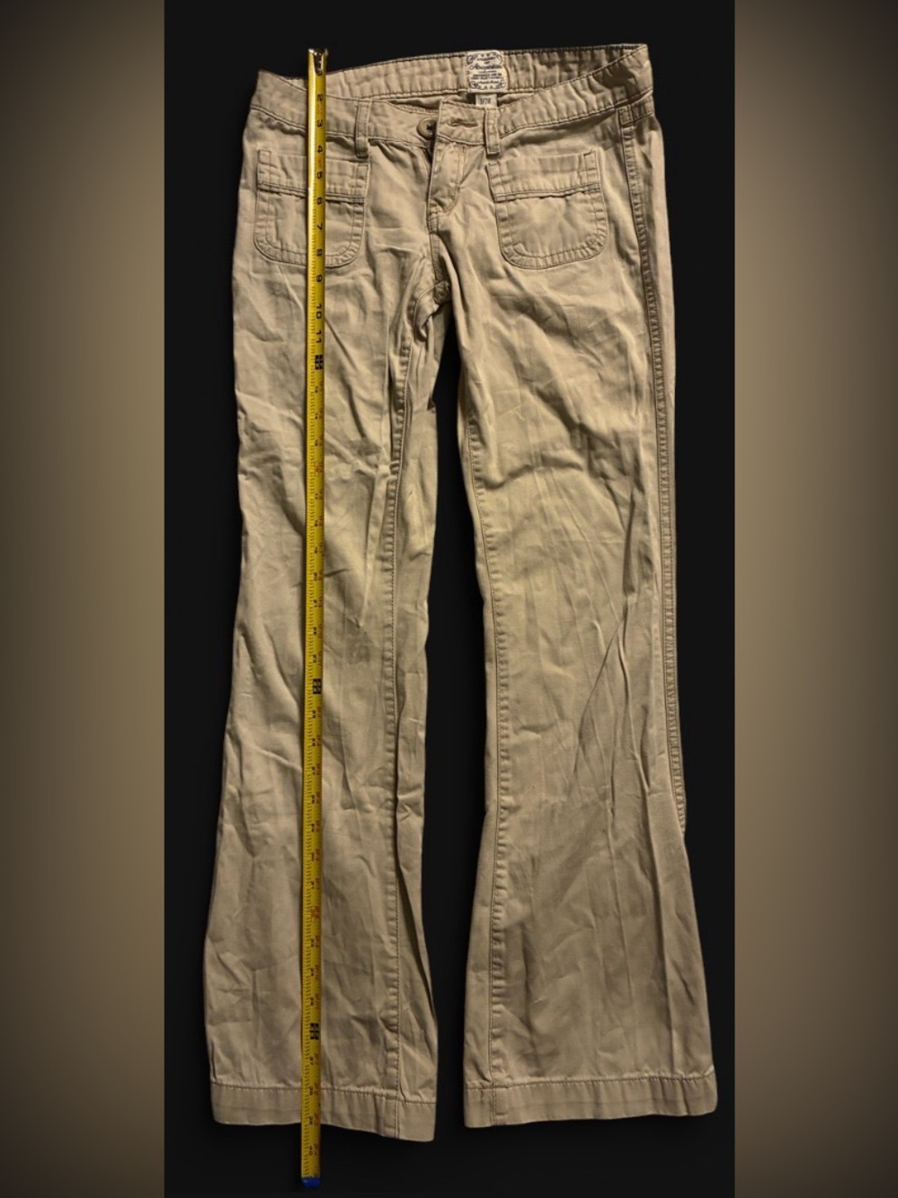Aeropostale Beige Flare Wide-Leg Jeans
